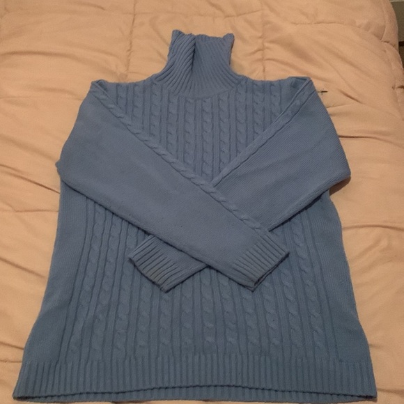 Vintage Penmans XL cable knit light blue sweater - Picture 7 of 7